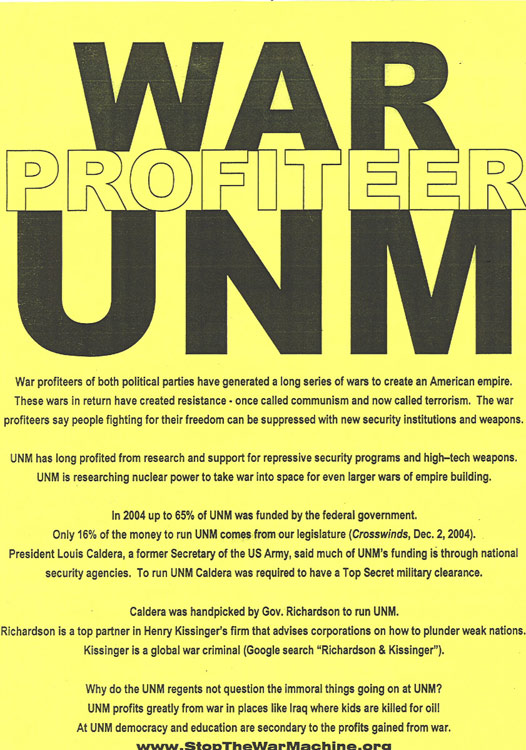 War-Profiteer-UNM